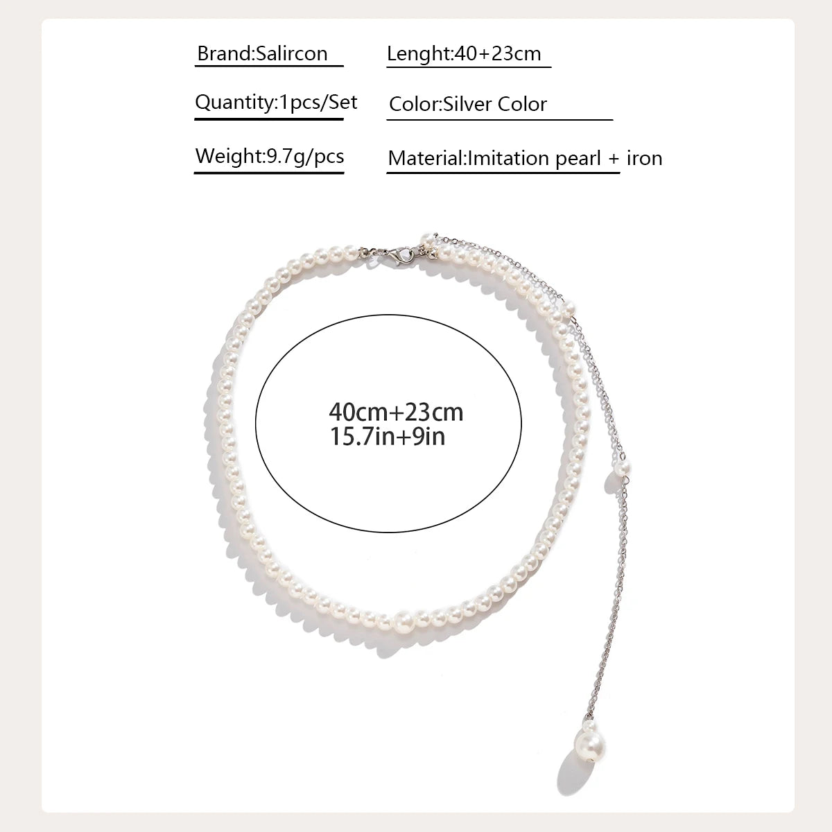 Collier ras du cou Vintage élégant en perles simulées pour femmes, longue chaîne avec pompon, pendentif, bijoux de mariage, chaîne de poitrine pour Bikini