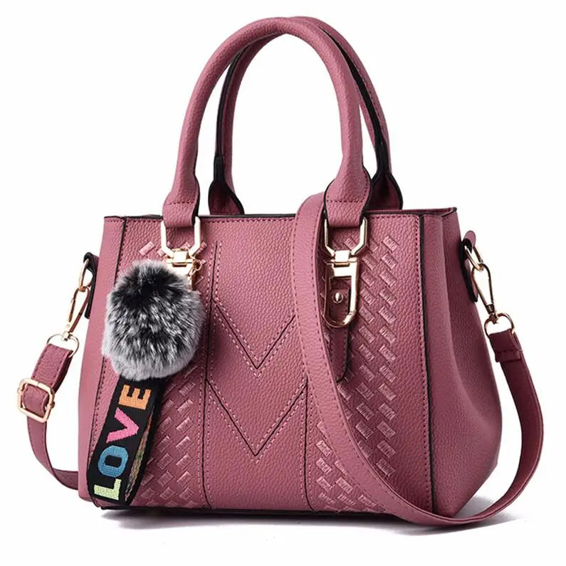 Sac à bandoulière brodé en cuir – Femme