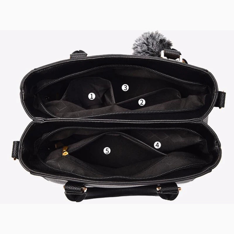 Sac à bandoulière brodé en cuir – Femme