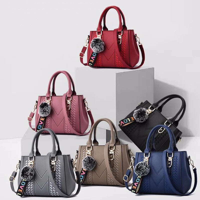 Sac à bandoulière brodé en cuir – Femme