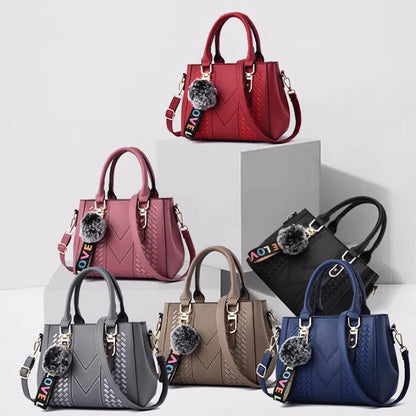Sac à bandoulière brodé en cuir – Femme