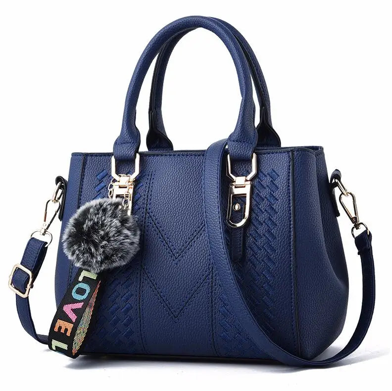 Sac à bandoulière brodé en cuir – Femme