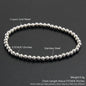 Bracelet élastique en acier inoxydable pour homme et femme, bijoux perlés, boule métallique, 2mm, 4mm, 5mm, 6mm, 8mm, 10mm, haute qualité