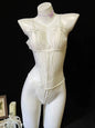 bold Costumes For Role-playing Games Sexy Open Bra Sweet woman Bandage Bodysuit Erotic Babydoll Hot No crotch Jumpsuit Uniform
