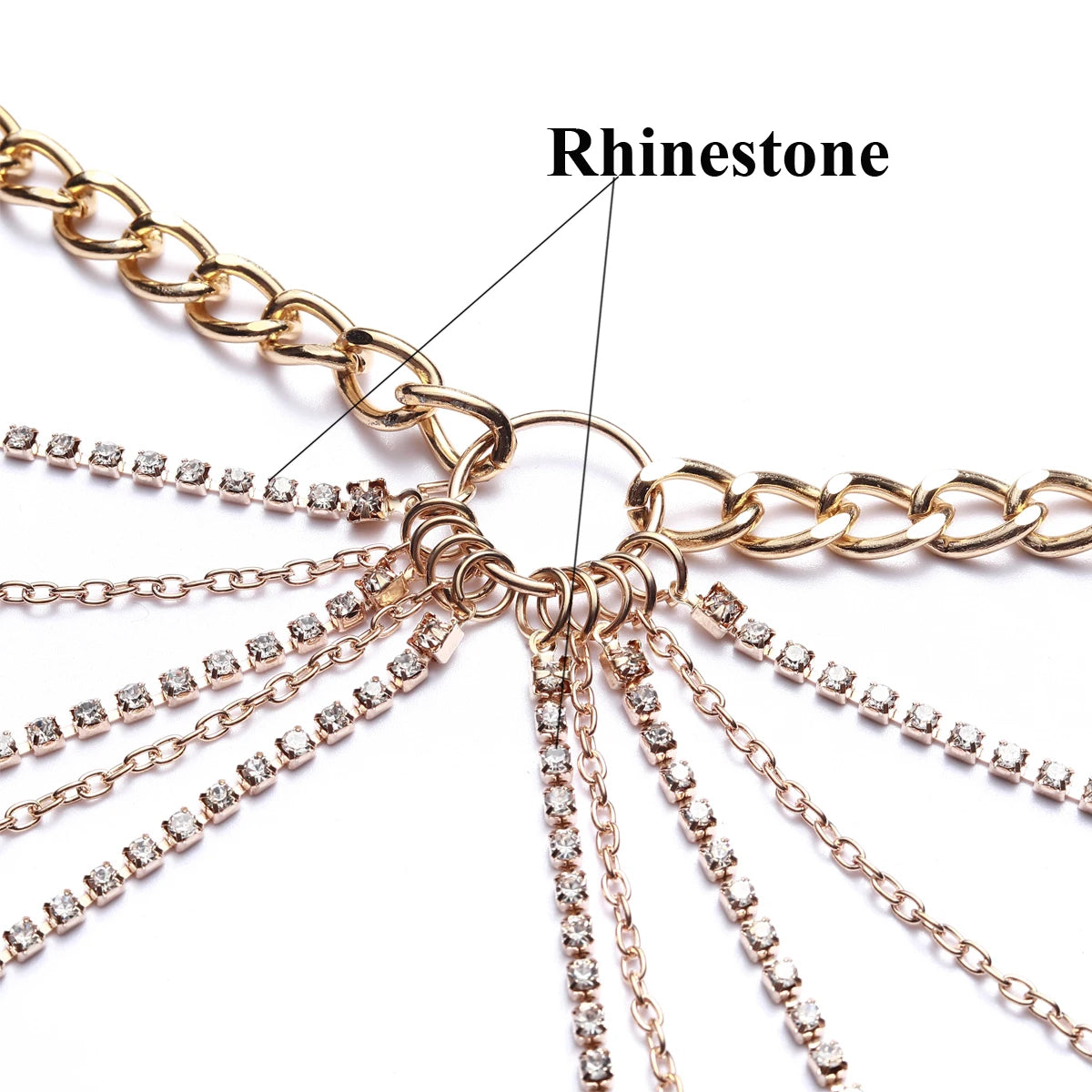 Chaîne de Ventre Strass – Bijou de Corps Tendance