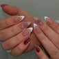 Faux Ongles Press-On Forme Amande – 24 Pièces, Motifs & Couleurs Variés