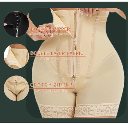 AfruliA Fajas colombien ceintures haute Compression taille formateur BBL Shorts Corset minceur ventre contrôle culotte Shaperwear sangle
