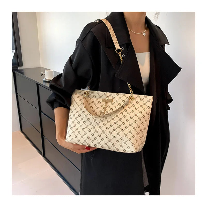 Sac À Bandoulière Fourre-Tout – Cuir Souple Grande Capacité