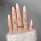 Faux Ongles Press-On Forme Amande – 24 Pièces, Motifs & Couleurs Variés