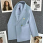 Blazer Double Boutonnage Femme – Veste Élégante Printemps/Été