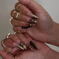 Faux Ongles Press-On Forme Amande – 24 Pièces, Motifs & Couleurs Variés