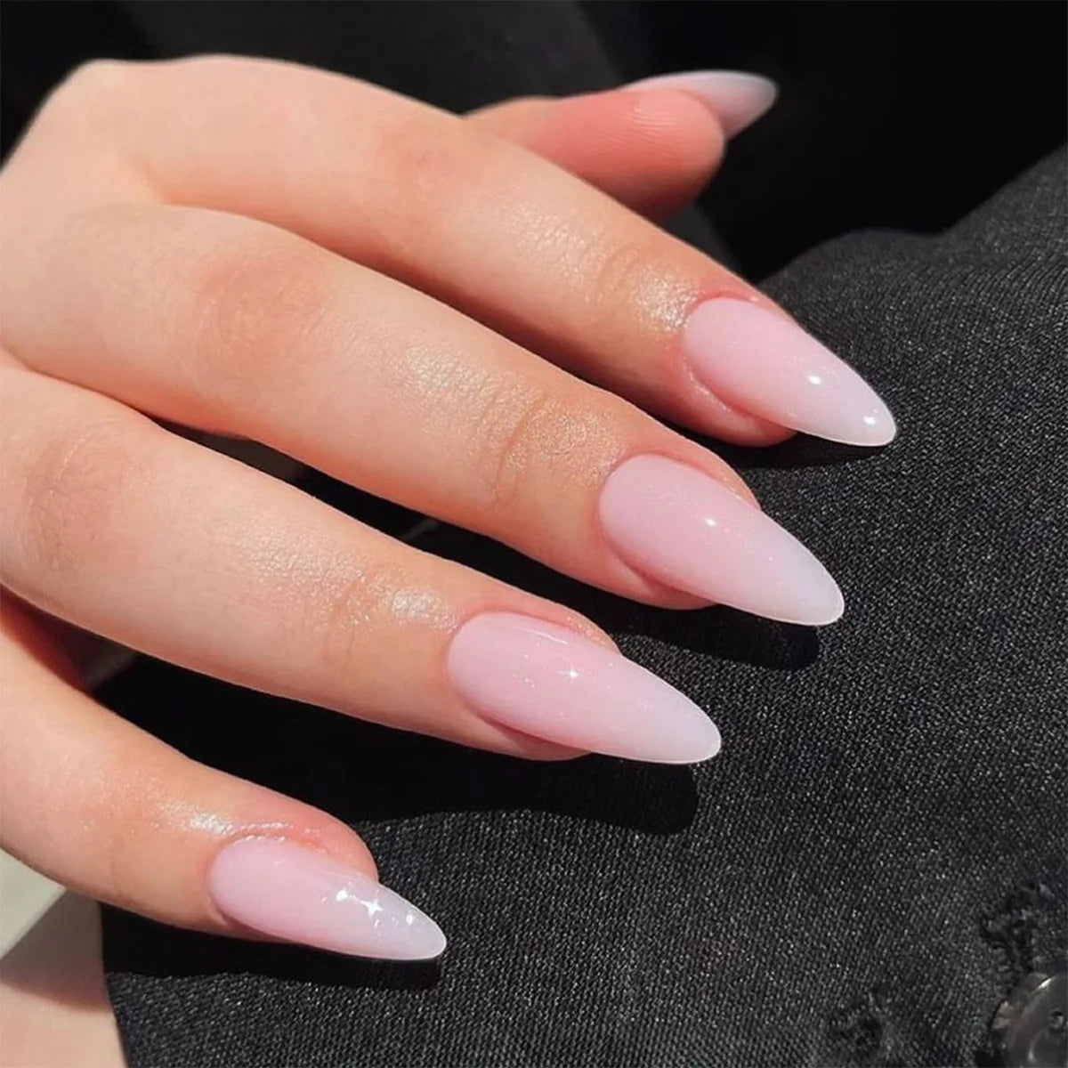 Faux Ongles Press-On Forme Amande – 24 Pièces, Motifs & Couleurs Variés