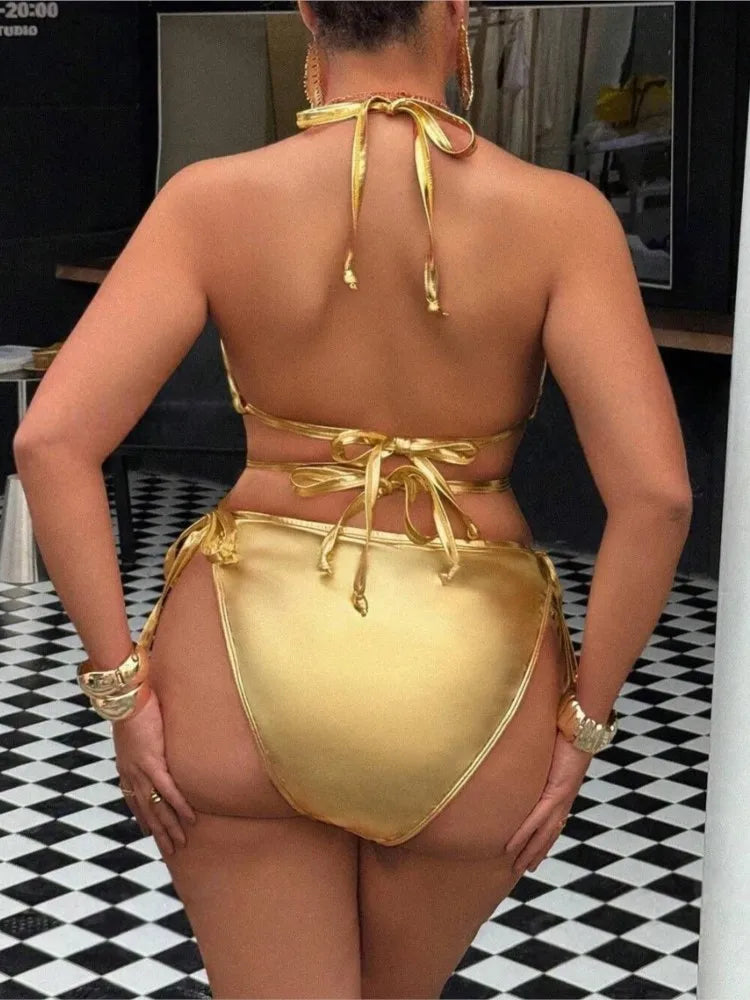 Maillot de bain grande taille pour femme, taille haute, push-up, effet ventre plat, collection été 2026, ensemble bikini