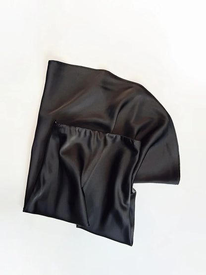 Jupe Satin Sirène Longue – Taille Haute
