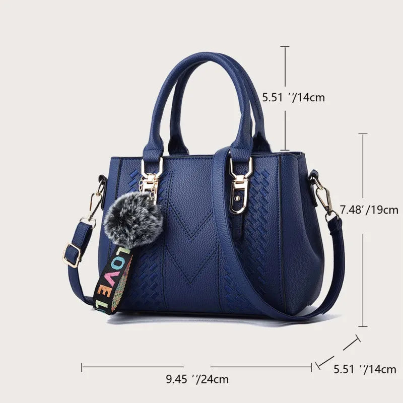 Sac à bandoulière brodé en cuir – Femme