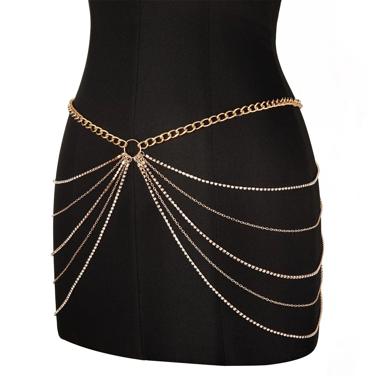 Chaîne de Ventre Strass – Bijou de Corps Tendance