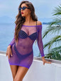 Nuisette Résille Transparente Grande Taille – Body Tricoté Haute Élasticité