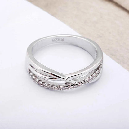 Bague en argent Sterling 925 en Zircon cubique, large croix, couleur, bijoux à la mode pour femmes, bagues de mariage infinies pour fête, nouvelle collection