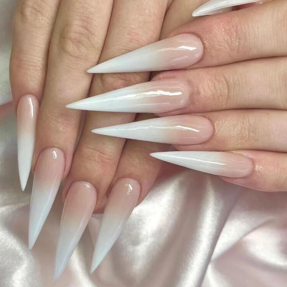 Faux Ongles Press-On Forme Amande – 24 Pièces, Motifs & Couleurs Variés