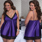 Nuisette Dentelle Col V – Grande Taille