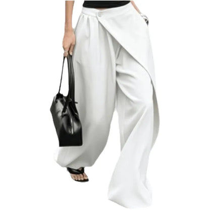 Pantalon Large Taille Haute – Fluide & Décontracté