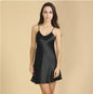 New 100% Natural Silk Gecelik Slip Nuisette Nightgown Women Nightwear Sexy Sleepwear Dress Pijamas Night Gown Nighty