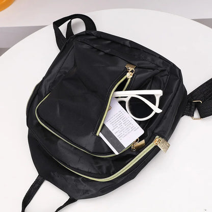 Mini Sac à Dos en Nylon – Bandoulière Réglable, Ultra Léger