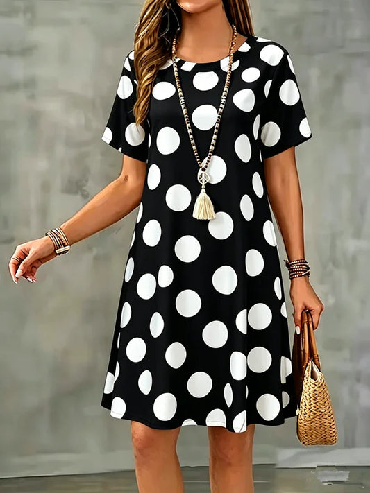 Robe d'été à pois – Coupe ample & légère