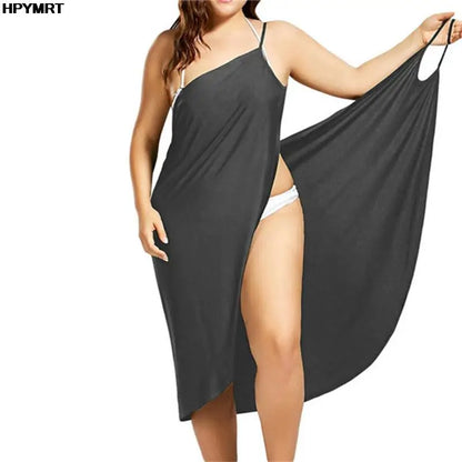 Robe à bretelles croisées sans manches pour femme, tenue Sexy, couleur unie, 5XL, vêtements de plage, été, 2026