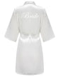 Wedding Party Team Bride Robe With Black Letters Kimono Satin Pajamas Bridesmaid Bathrobe SP2000