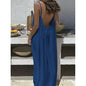 Nouvelle arrivée : Robe longue décontractée sans bretelles ni dos pour femme, confortable pour la maison et la nuit