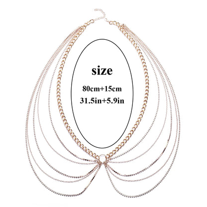 Chaîne de Ventre Strass – Bijou de Corps Tendance