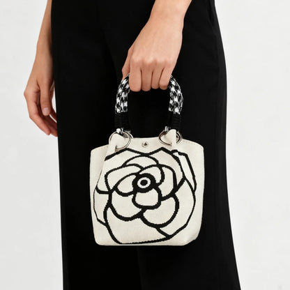 Sac Fourre-Tout Tricoté Grande Capacité
