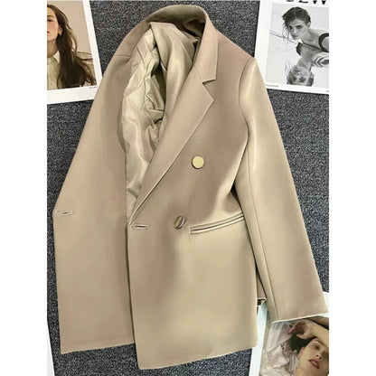 Blazer Double Boutonnage Femme – Veste Élégante Printemps/Été