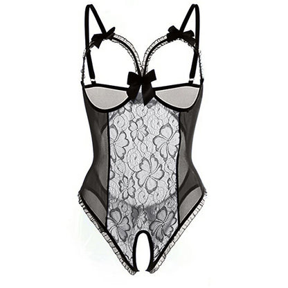 bold Costumes For Role-playing Games Sexy Open Bra Sweet woman Bandage Bodysuit Erotic Babydoll Hot No crotch Jumpsuit Uniform