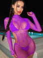 Robe lingerie résille moulante – Transparente, sexy, coupe gaine