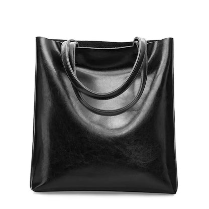 Sac Fourre-Tout en Cuir Véritable – Style Rétro