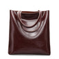 Sac Fourre-Tout en Cuir Véritable – Style Rétro