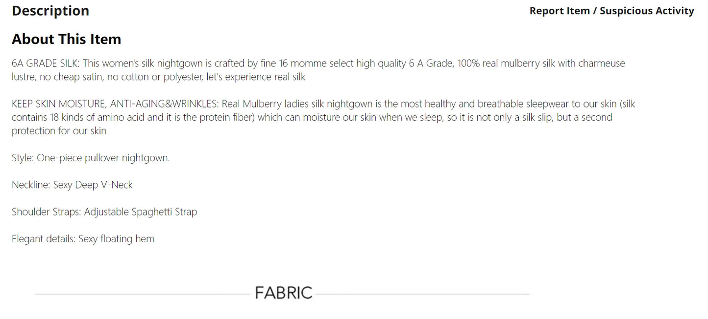 New 100% Natural Silk Gecelik Slip Nuisette Nightgown Women Nightwear Sexy Sleepwear Dress Pijamas Night Gown Nighty