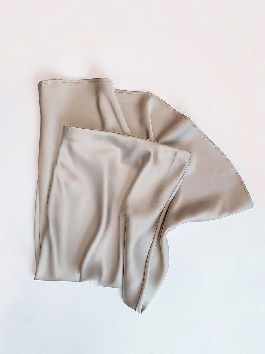 Jupe Satin Sirène Longue – Taille Haute