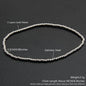 Bracelet élastique en acier inoxydable pour homme et femme, bijoux perlés, boule métallique, 2mm, 4mm, 5mm, 6mm, 8mm, 10mm, haute qualité