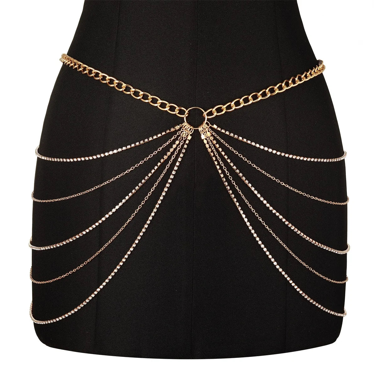 Chaîne de Ventre Strass – Bijou de Corps Tendance