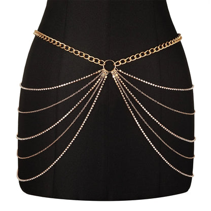 Chaîne de Ventre Strass – Bijou de Corps Tendance