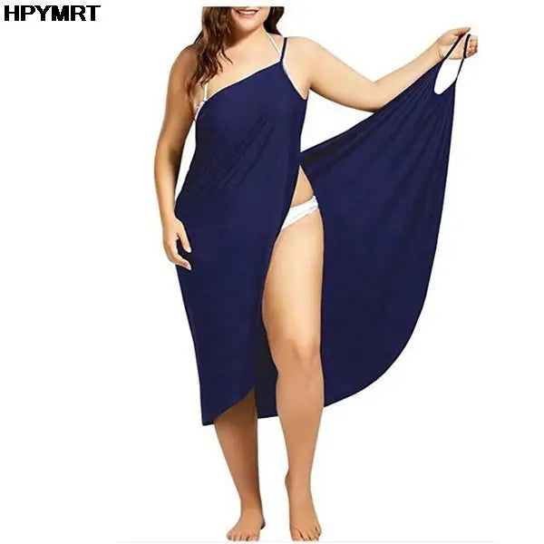Robe à bretelles croisées sans manches pour femme, tenue Sexy, couleur unie, 5XL, vêtements de plage, été, 2026