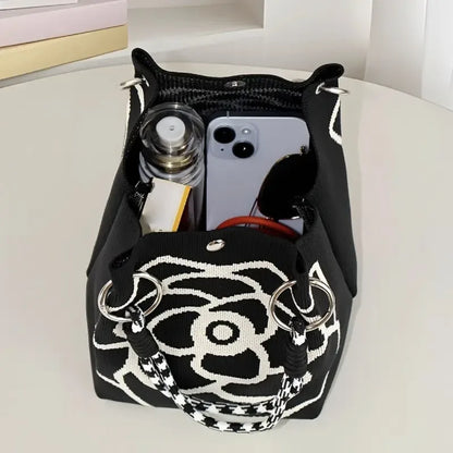 Sac Fourre-Tout Tricoté Grande Capacité