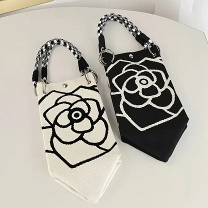 Sac Fourre-Tout Tricoté Grande Capacité