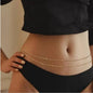 Chaîne de ventre bohème à double couche avec strass et pompon pour femmes, couleur or Y2K, chaîne de corps pour bikini de plage, bijoux de fête